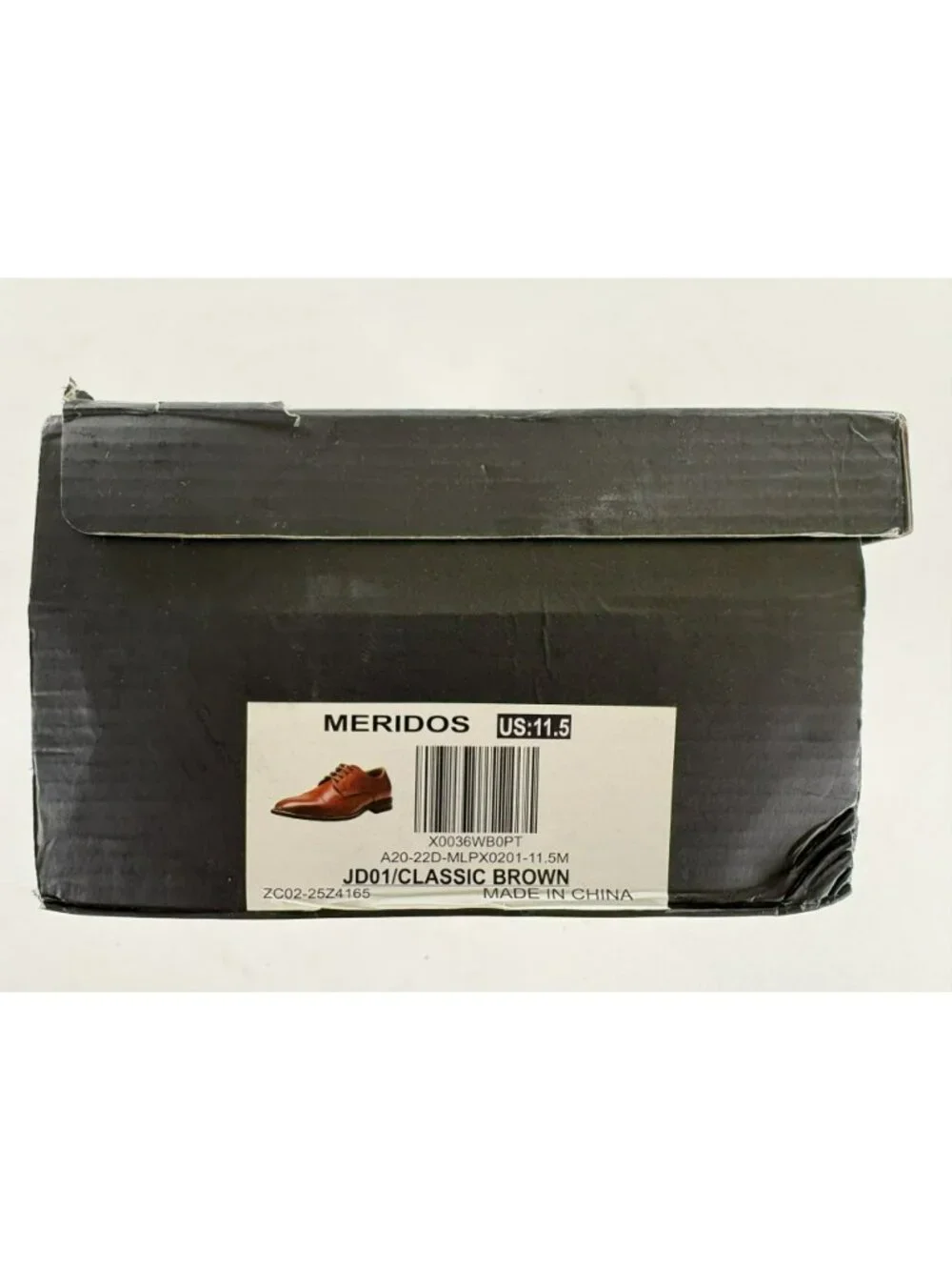 Meridos Classic Brown Leather Oxford Dress Formal Shoes JD01 Men's Size 11.5 NEW